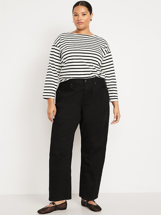 Image number 7 showing, High-Waisted Barrel Ankle Jeans