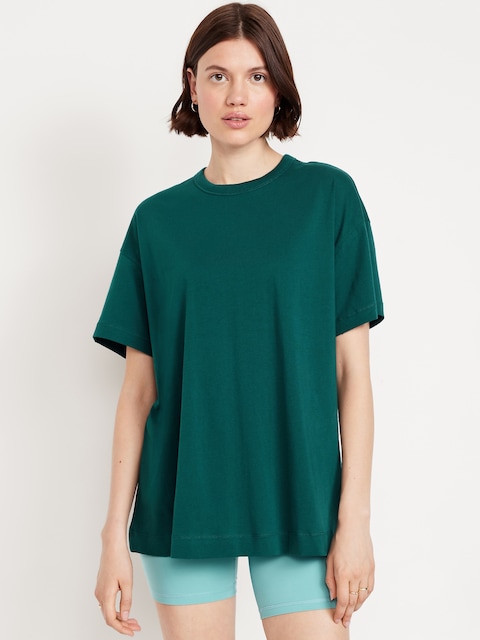 Oversized EveryWear Tunic T-Shirt - Jet Stream