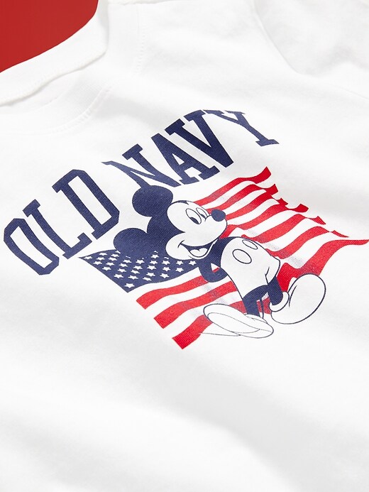 Image number 4 showing, Old Navy x Disney© Mickey Mouse Unisex Flag Logo-Graphic T-Shirt for Toddler