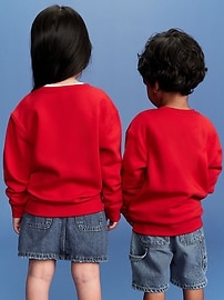 Image number 2 showing, Old Navy x Disney© Mickey Mouse Unisex Oversized Flag Graphic Sweatshirt for Toddler