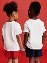 Image number 2 showing, Old Navy x Disney© Mickey Mouse Unisex Flag Logo-Graphic T-Shirt for Toddler