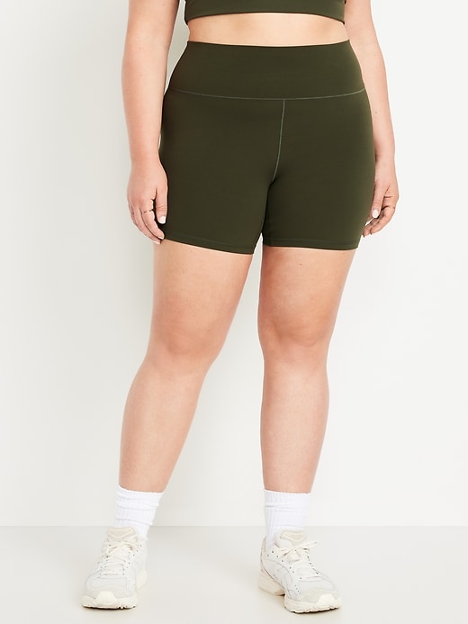 Image number 6 showing, High-Waisted StudioSmooth Biker Shorts -- 6-inch inseam