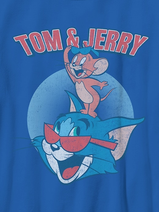 Image number 2 showing, Tom Jerry Patriotic T And J Gender-Neutral Graphic T-Shirt for Kids