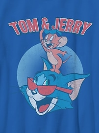 Image number 2 showing, Tom Jerry Patriotic T And J Gender-Neutral Graphic T-Shirt for Kids