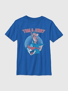 Tom Jerry Patriotic T And J Gender-Neutral Graphic T-Shirt for Kids