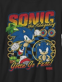 Image number 2 showing, Sonic the Hedgehog Racer Sonic Gender-Neutral Graphic T-Shirt for Kids