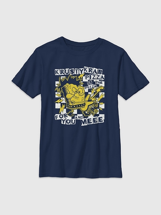 Image number 1 showing, Spongebob Squarepants Punkbob Gender-Neutral Graphic T-Shirt for Kids