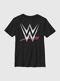 Image number 1 showing, WWE Chrome Logo Gender-Neutral Graphic T-Shirt for Kids
