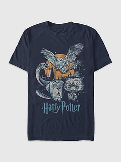 Harry Potter Night Animal Graphic T-shirt