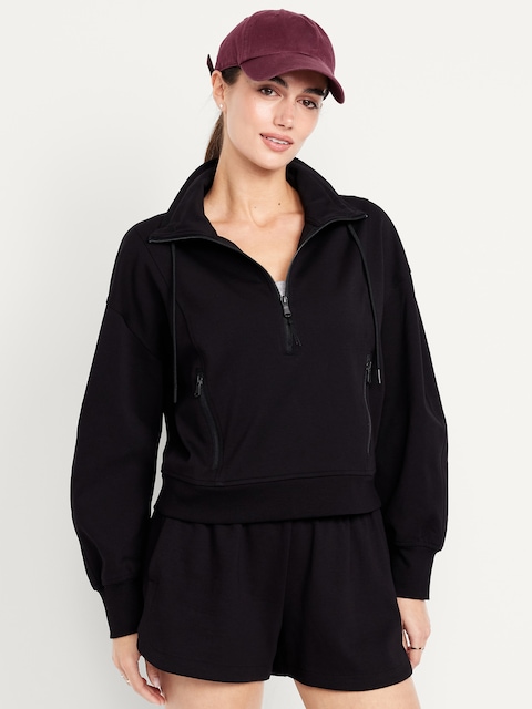 Dynamic Fleece Half-Zip Sweatshirt - Black Jack