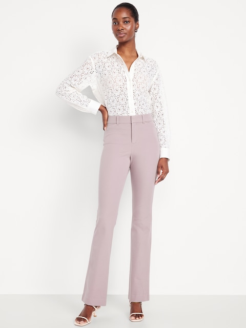 High-Waisted Pixie Flare Pants - Dawn Glow
