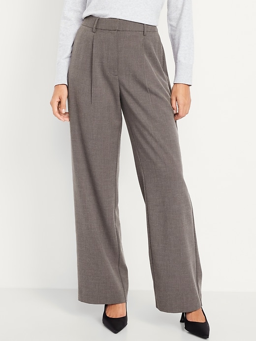 Image number 2 showing, Extra High-Waisted Taylor Wide-Leg Trouser Pants