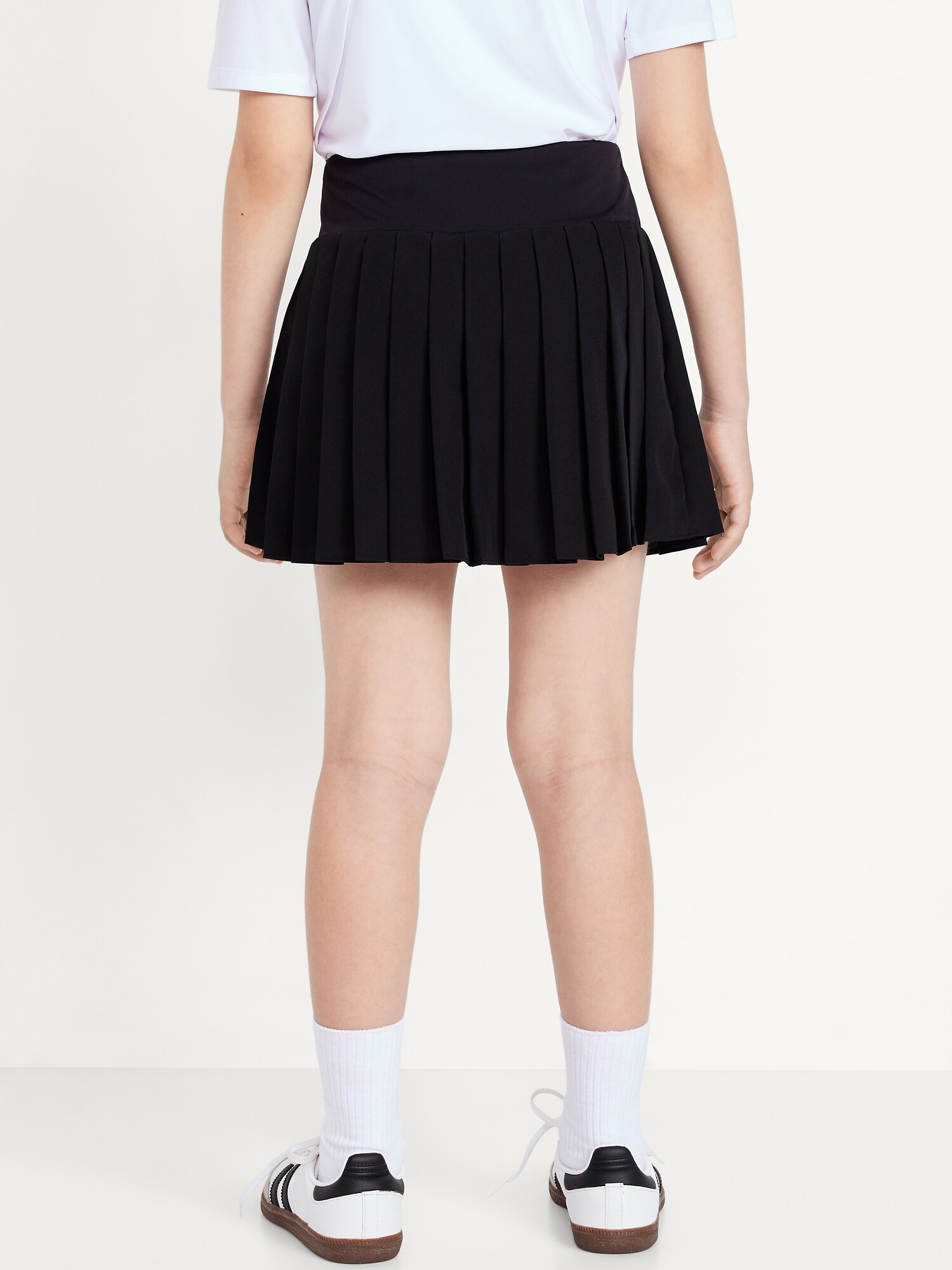 Юбка-шорты Old Navy High-Waisted Pleated Performance Skort для девочек, цвет: Чёрный — фото 2