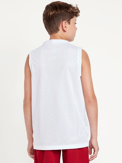 Image number 2 showing, Mesh Graphic Basketball Tank Top for Boys