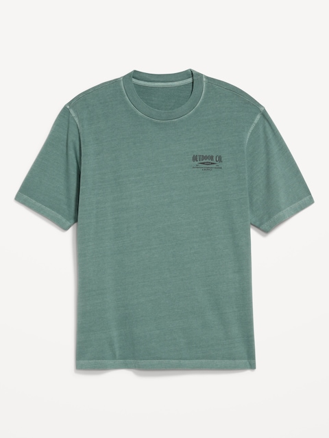 Heavyweight Crew-Neck Graphic T-Shirt - Lakeshore
