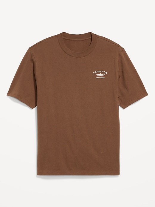 Image number 1 showing, Heavyweight Crew-Neck Graphic T-Shirt