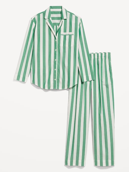Image number 4 showing, Poplin Pajama Pant Set