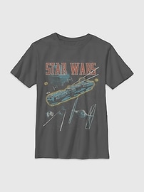 Image number 1 showing, Star Wars Vintage Space Battle Gender-Neutral Graphic T-Shirt for Kids