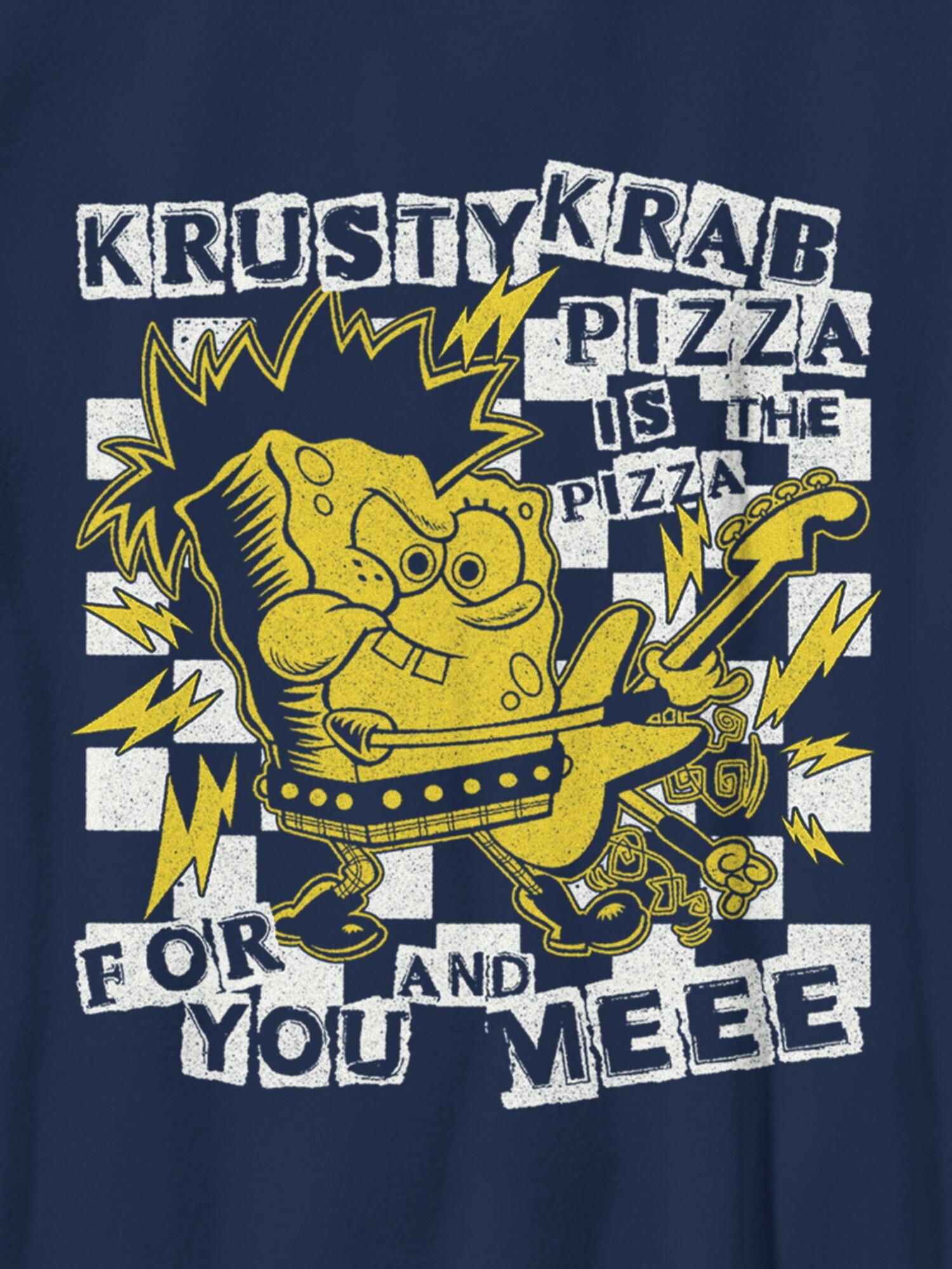 Детская футболка Old Navy Spongebob Squarepants Punkbob Gender-Neutral Graphic, цвет: Тёмно-синий — фото 2