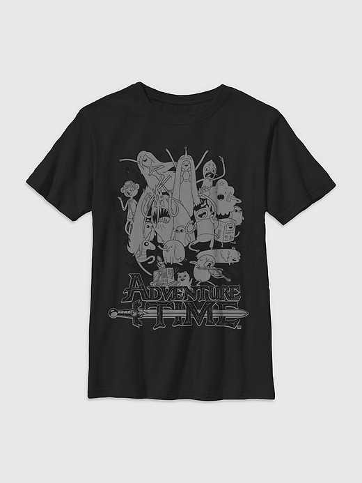 Image number 1 showing, Adventure Time Group Splat Gender-Neutral Graphic T-Shirt for Kids