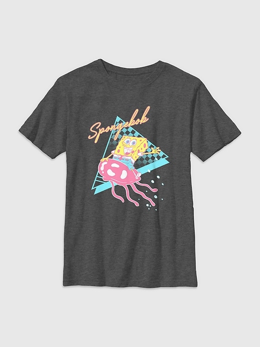 Image number 1 showing, Spongebob Squarepants Pop Gender-Neutral Graphic T-Shirt for Kids