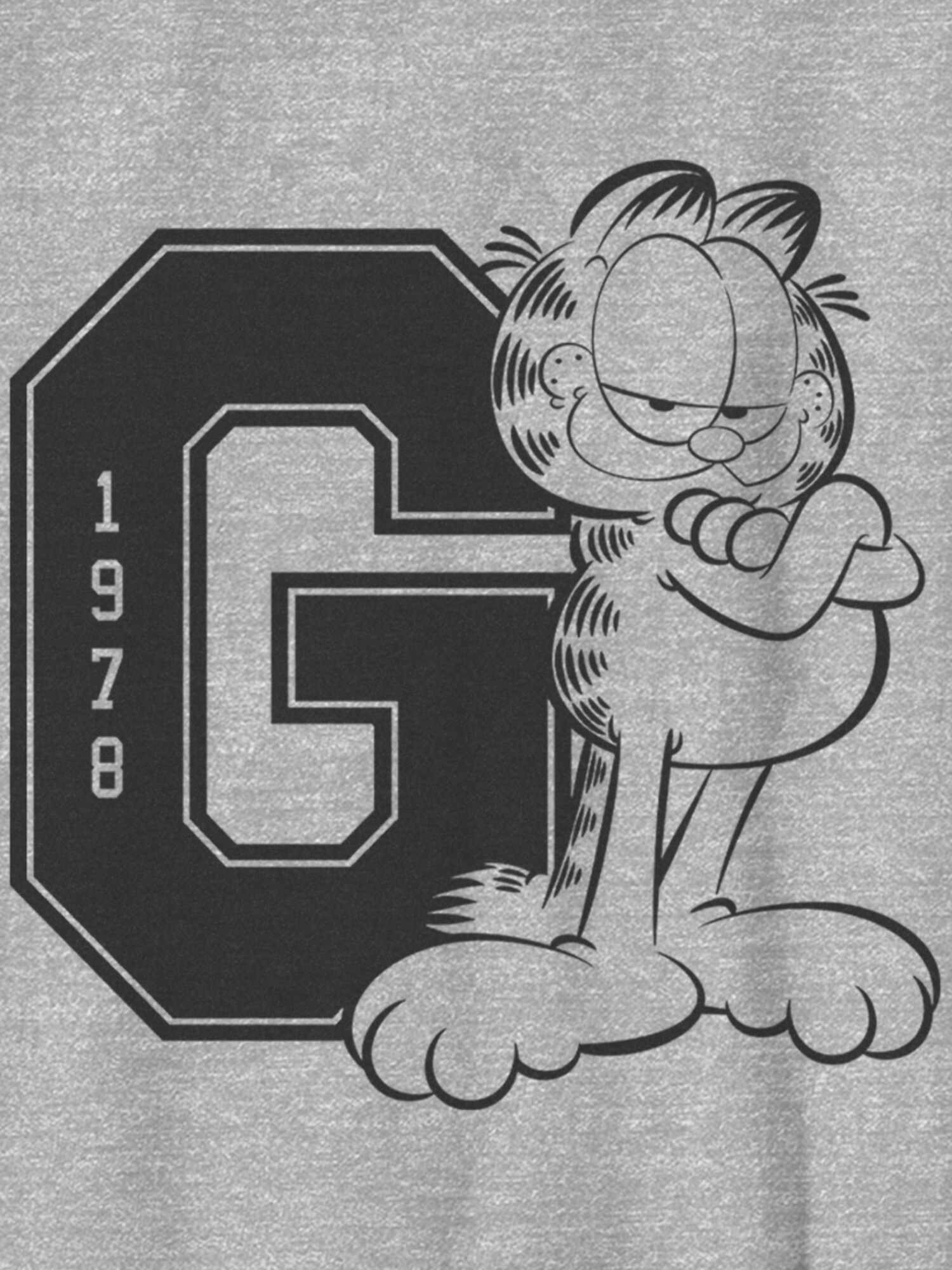 Детская футболка Old Navy Garfield College Gender-Neutral Graphic, цвет: Меланжевый — фото 2