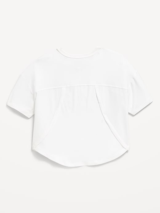 Image number 3 showing, CloudMotion Cropped Performance T-Shirt for Girls