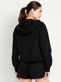 Image number 2 showing, Dynamic Fleece Oversized Full-Zip Hoodie Sweatshirt