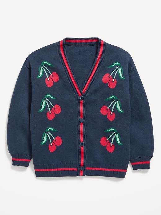 Image number 2 showing, Slouchy Long-Sleeve Cardigan Sweater for Girls