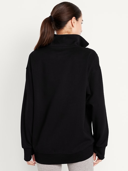 Image number 2 showing, Dynamic Fleece Half-Zip Tunic Sweatshirt