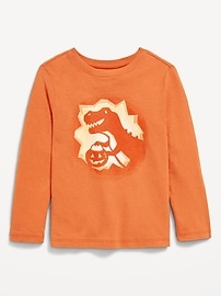 Image number 1 showing, Long-Sleeve Unisex Graphic T-Shirt for Toddler