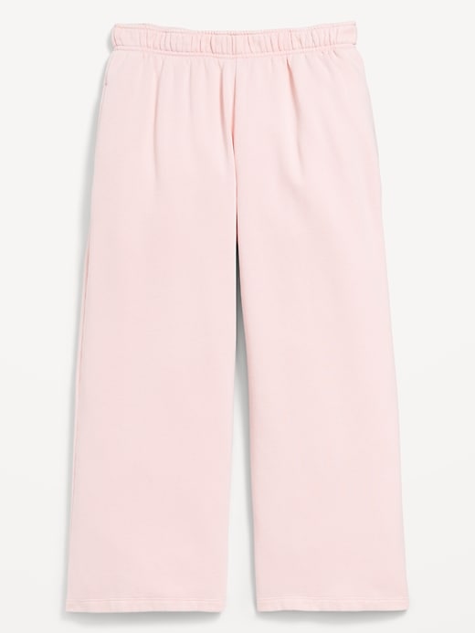 Image number 3 showing, Baggy Fleece Straight-Leg Sweatpants for Girls