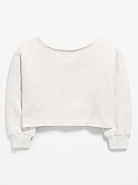 Image number 4 showing, Boat-Neck Graphic Sweatshirt for Girls