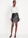 High-Waisted Faux-Leather Mini Skirt - image 2