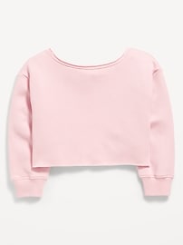 Image number 4 showing, Boat-Neck Graphic Sweatshirt for Girls