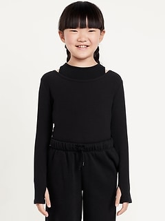 2-In-1 Ribbed Performance Top for Girls
