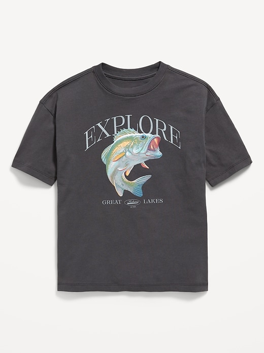 Image number 2 showing, Oversized Short-Sleeve Graphic T-Shirt for Boys