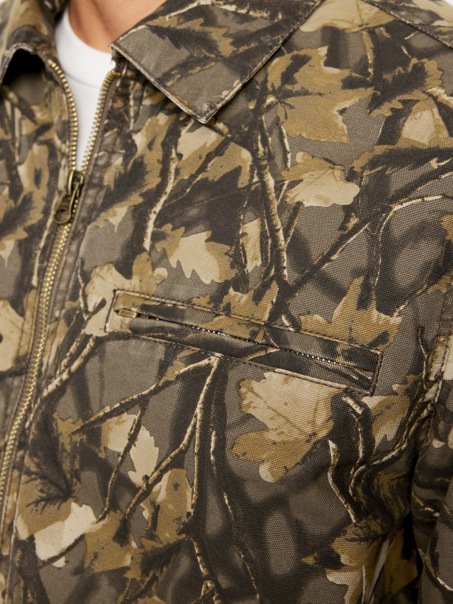 Printed Canvas Barn Jacket