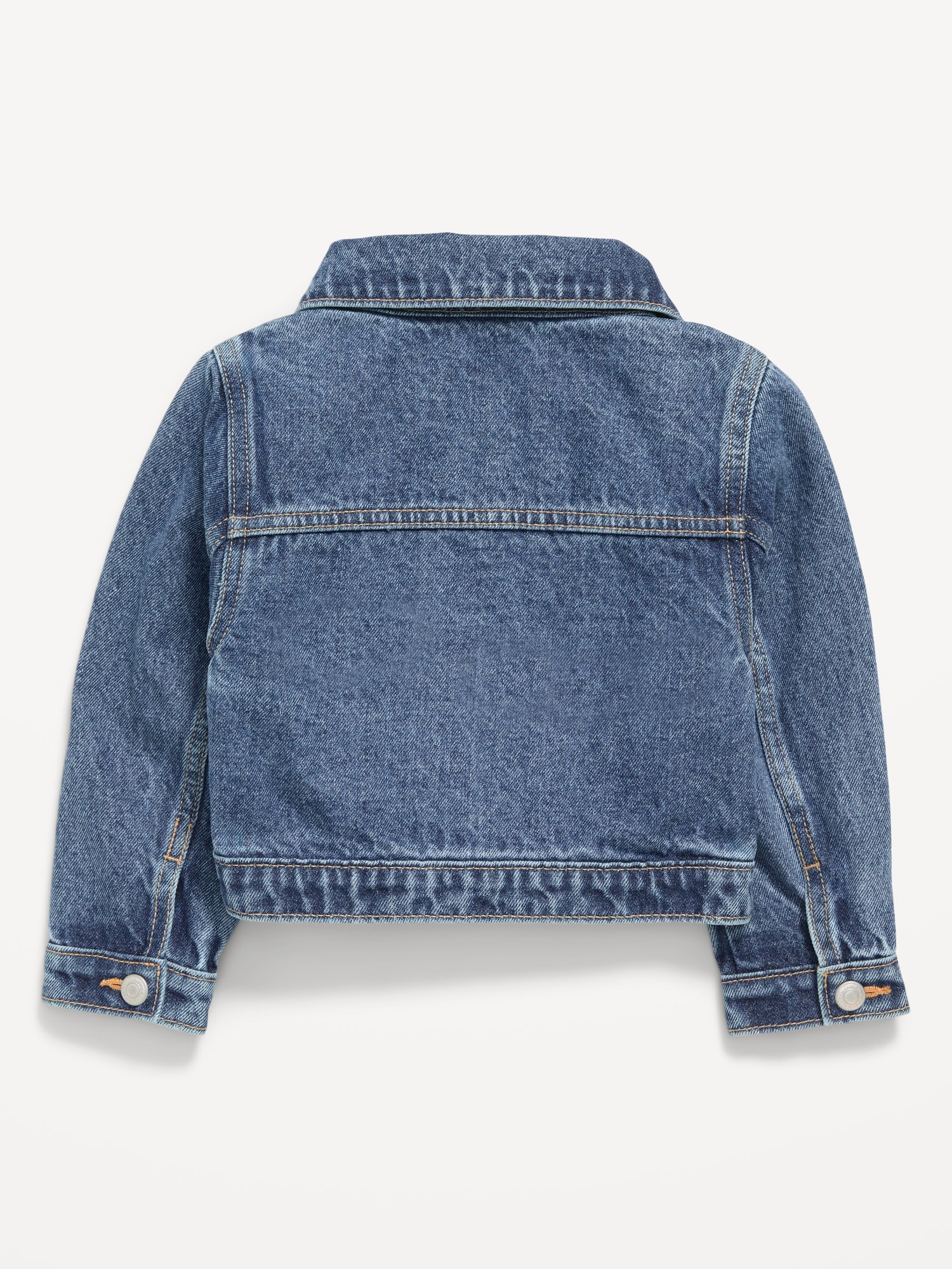 Embroidered Stars Trucker Jean Jacket for Toddler Girls