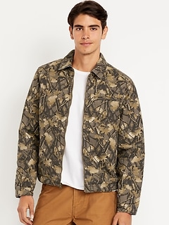 Printed Canvas Barn Jacket