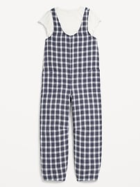 Image number 3 showing, Short-Sleeve T-Shirt and Jumpsuit Set for Girls