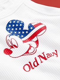 Image number 3 showing, Old Navy x Disney© Mickey Mouse Flag Logo-Graphic Halter Tank Top for Toddler Girls