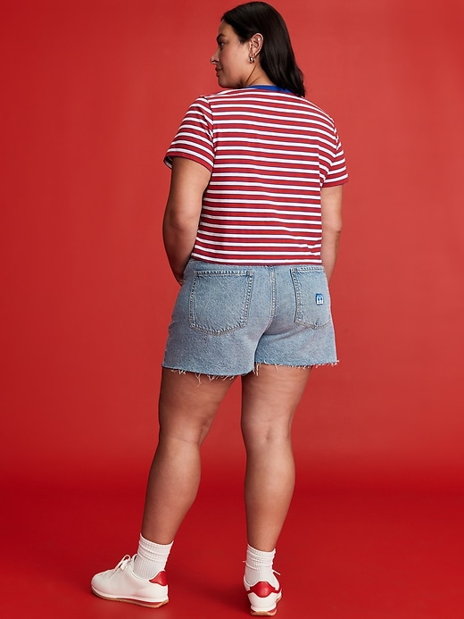 Image number 9 showing, Old Navy x Disney© High-Waisted OG Jean Cut-Off Shorts -- 3-inch inseam