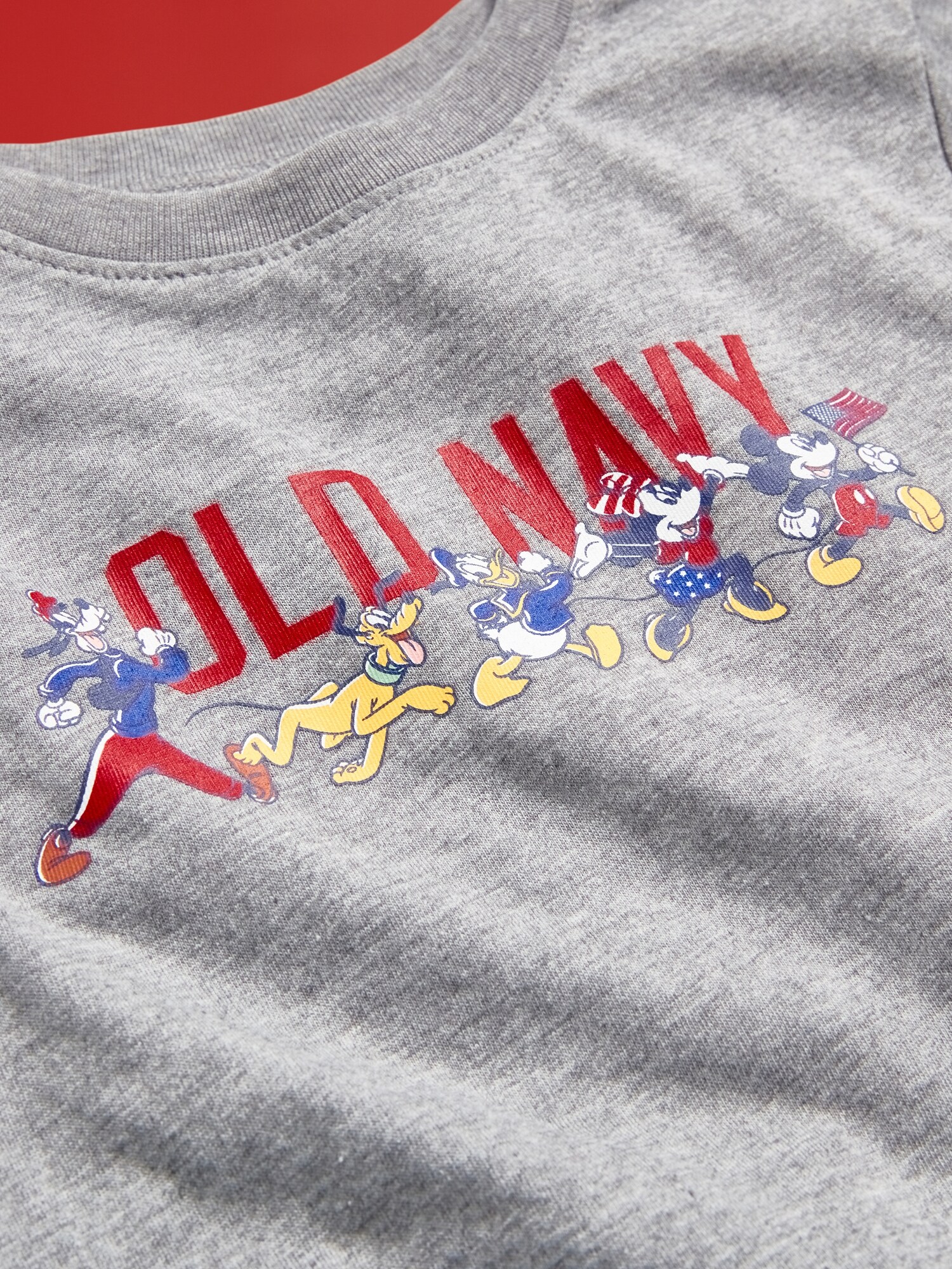 Футболка Old Navy x Disney© Unisex Logo-Graphic T-Shirt для малышей, цвет: Тёмный меланжевый серый — фото 3