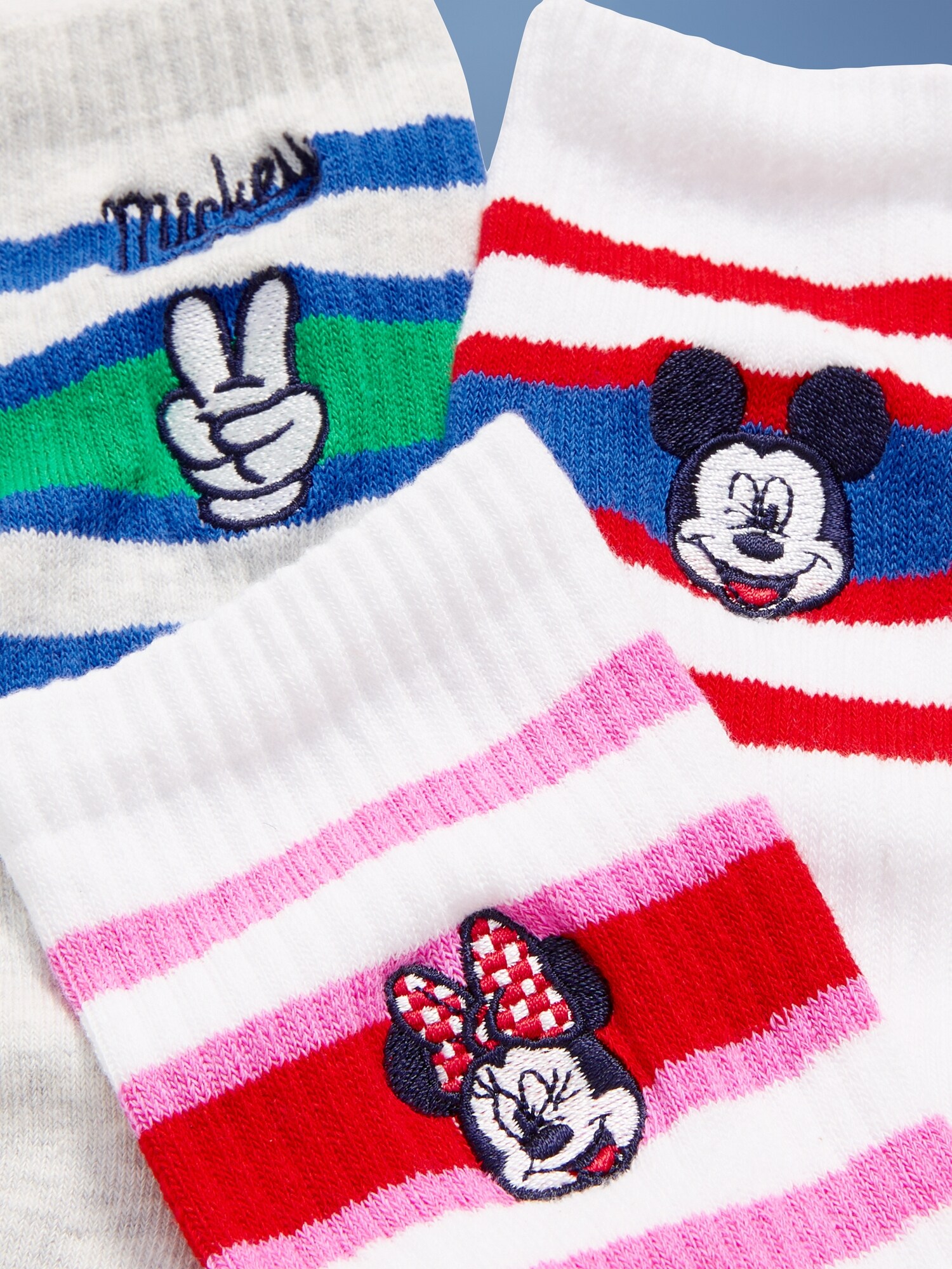 Носки для мужчин, средней высоты, 3 шт. — Old Navy, цвет: Mickey & Minnie Pack — фото 2