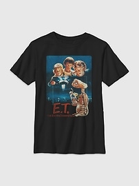 Image number 1 showing, ET The Extraterrestrial Vintage Poster Gender-Neutral Graphic T-Shirt for Kids