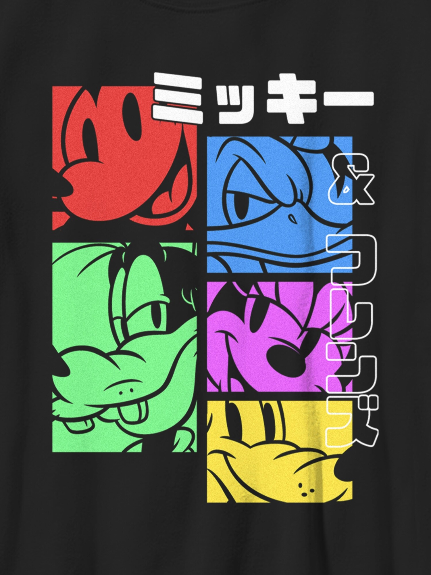 Детская футболка Old Navy Mickey Classic Pop Katakana Gender-Neutral Graphic, цвет: Чёрный — фото 2