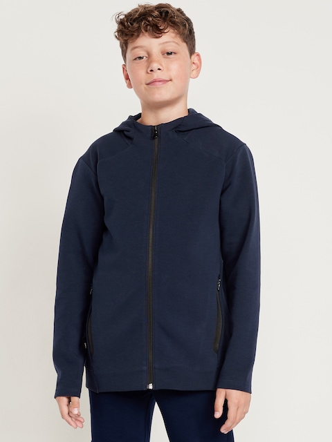 Dynamic Fleece Zip-Front Hoodie for Boys - In The Navy