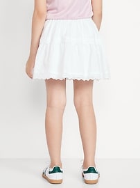 Image number 2 showing, Eyelet Trim Tiered Skirt for Girls