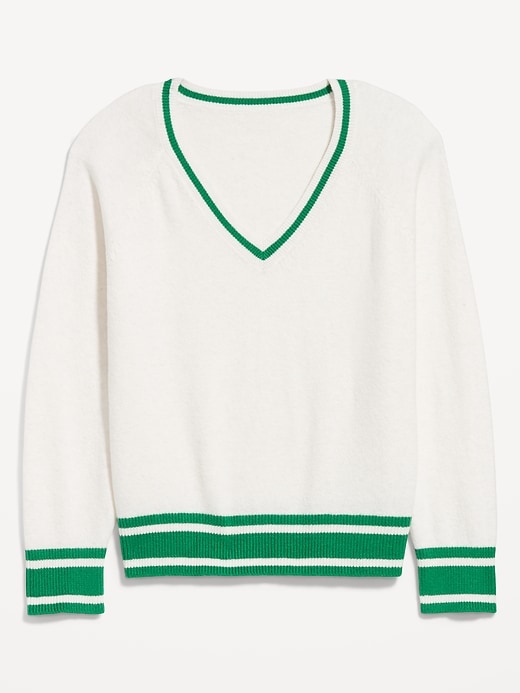 Image number 4 showing, SoSoft Loose V-Neck Sweater